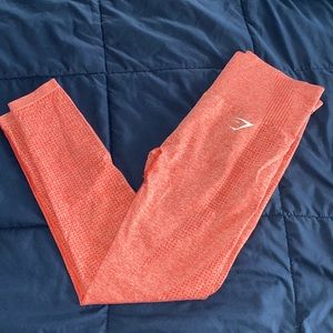 Gymshark Orange Coral Vital seamless leggings